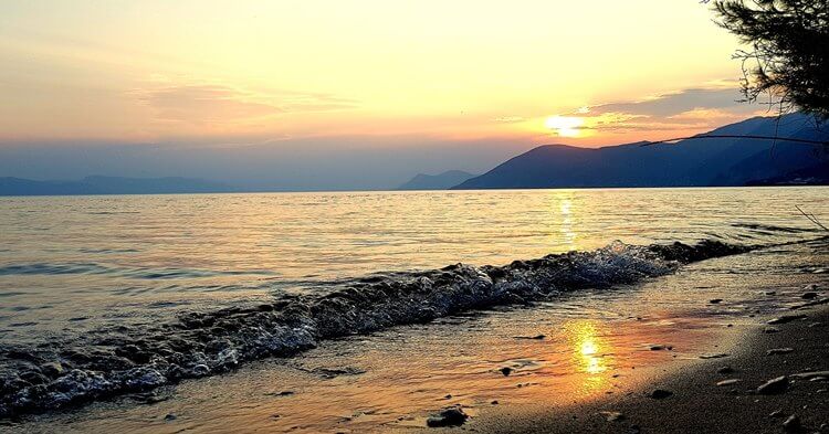 Ostrvo Evia zalazak sunca