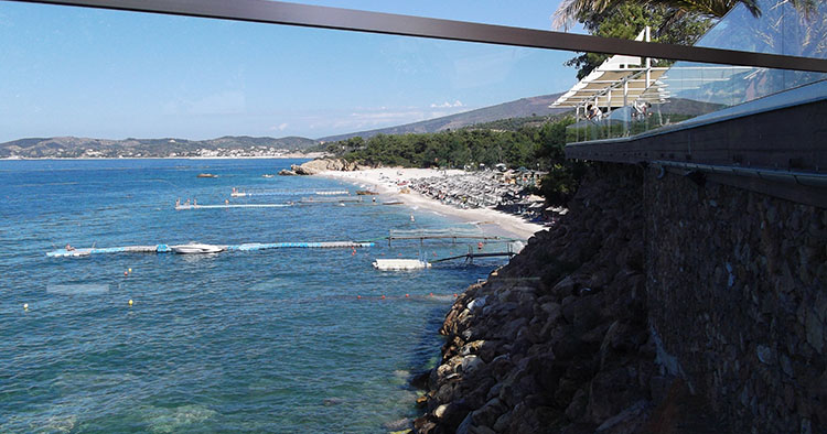 Pogled sa stene - Alexandra Beach hotel na Tasosu