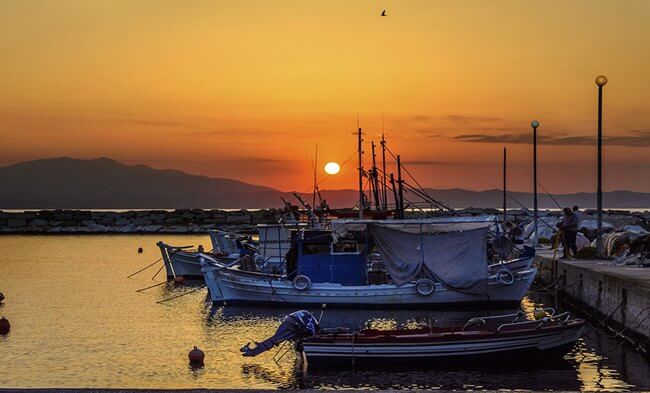 zalazak sunca na moru